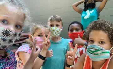 kids in masks