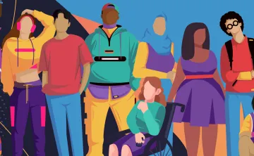 Graphics of teenagers